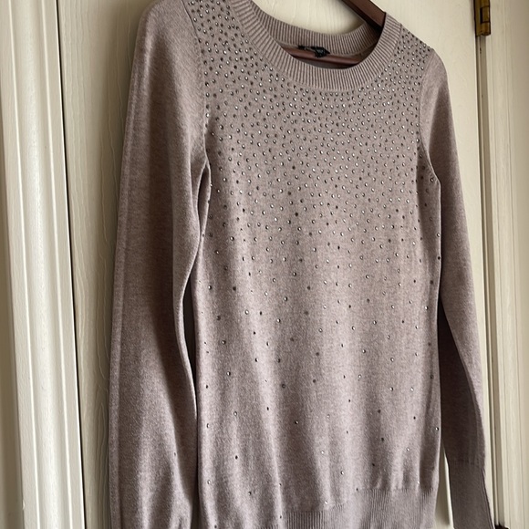 Express light brown sequin sweater small - Picture 5 of 5